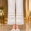 White Heritage 4-Panel Lace Trouser